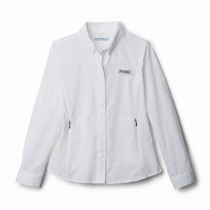 Columbia PFG Tamiami™ Långärmad Tröja Flickor Vita (XOBMW4257)